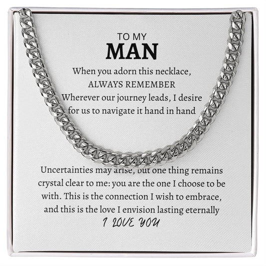 To my Man | Cuban Link Chain
