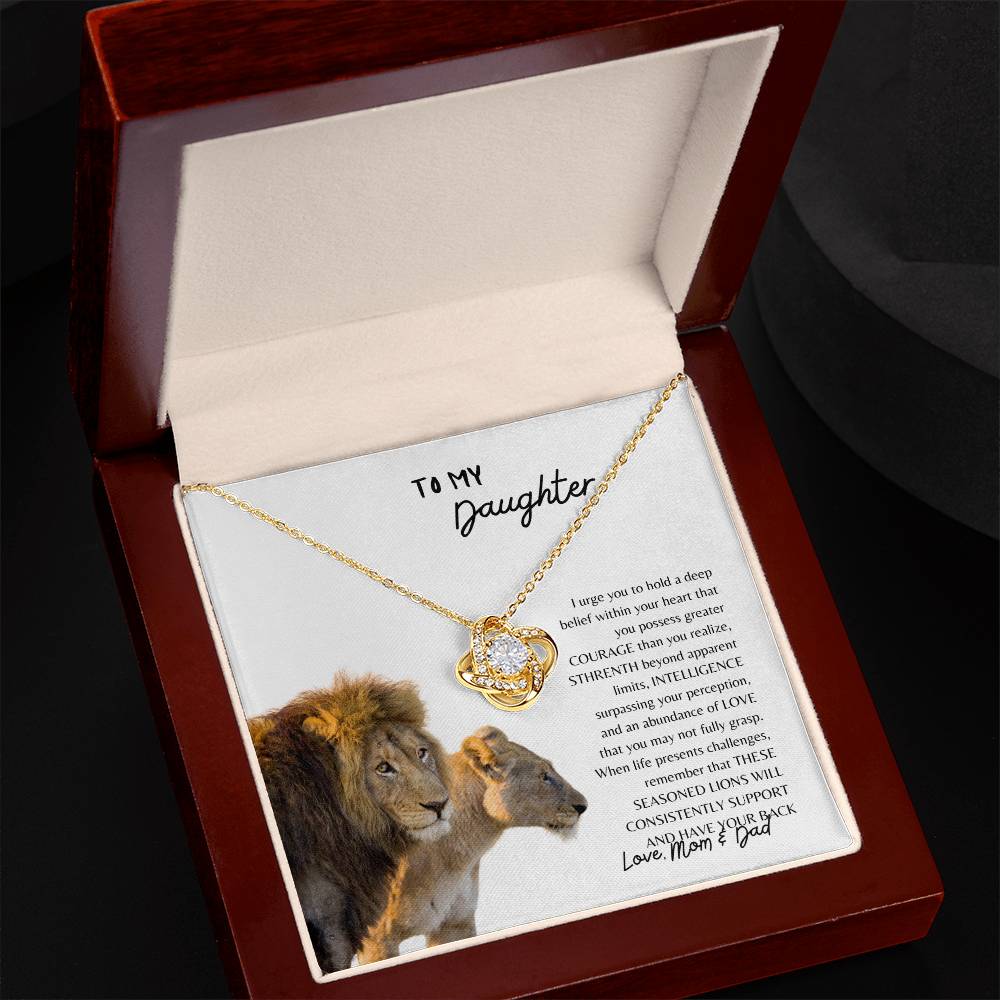 To My Daughter | Love Knot Necklace